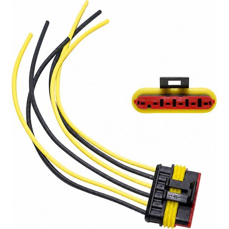 6-poliger Superseal 1,5-Stecker mit Dichtungen, hermetisch, mit vorkonfektioniertem Kabel (1/4)