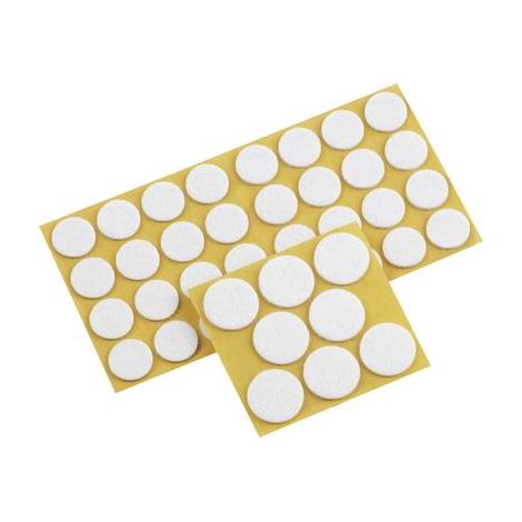 Metafranc WU0645296 Patin en feutre autocollant, rond blanc 1 set W074852 (1/2)