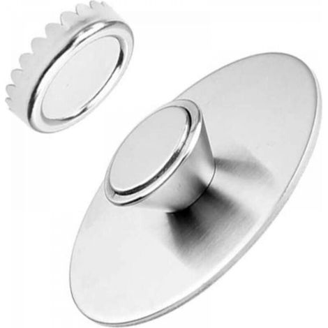 Porte-savon magnétique mural en acier inoxydable suspendu distributeur de savon avec aimant pour douche lavabo (1/5)
