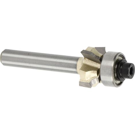 Abrundfräser 1/4" Schaft R2.5 4-schneidig Wolframstahllegierung Kantenformfräser für die Holzbearbeitung (1/5)