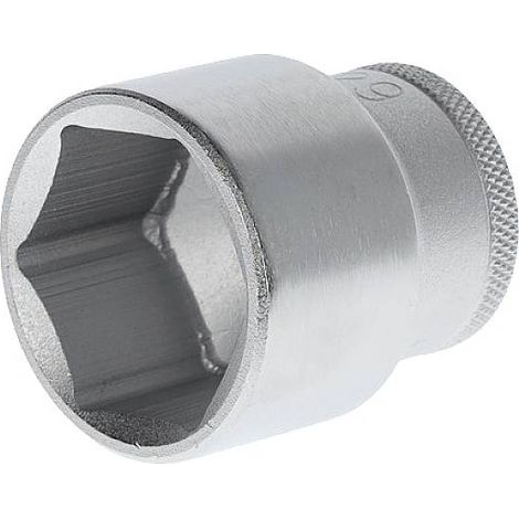 Insert de clé à douille 19 1/2 pouces, 6 pans, SW 29 mm, L. 43 mm (1/5)