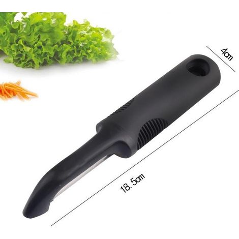 Epluche-melon et épluche-fruits multifonctionnel pour la cuisine Râpe à fruits Râpe à pommes - noir, 2pcs (1/4)