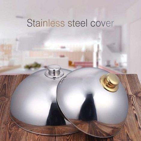 Cloche en Acier Inoxydable pour Cuisine, Couvercle de Plat pour Restaurant et Café (1/5)