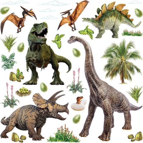 sticker mural dinosaures - Sanders & Sanders (1/3)