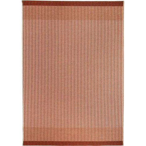 Tapis d'Extérieur et Intérieur Terracotta en Polypropylène 160 x 230 cm Résistant aux UV - PANGIVO
