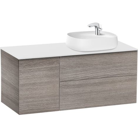 MUEBLE CON LAVABO 585 BEYOND SOBRE ENCIMERA 1200 DERECHA ROBLE CITY TEXTURIZADO