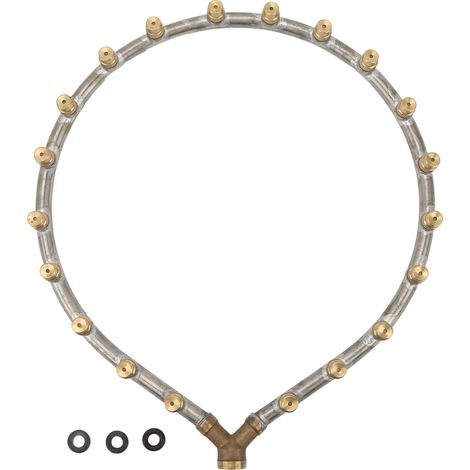 Buse annulaire multifonctionnelle à filetage femelle G3/8, buse de pulvérisation à plusieurs têtes en forme d'anneau pour l'irrigation agricole de jardin, 20 têtes (1/5)