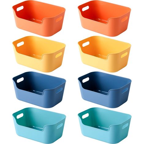 Panier de rangement, boîte à cosmétiques, boîte à rouge à lèvres de bureau, boîte de rangement de cuisine, rangement pour les en-cas à la maison et en résidence étudiante (1/5)