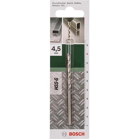 Bosch Metallbohrer HSS-G DIN 338 D= 4,5 mm L= 80 mm - 2609255043 (1/4)