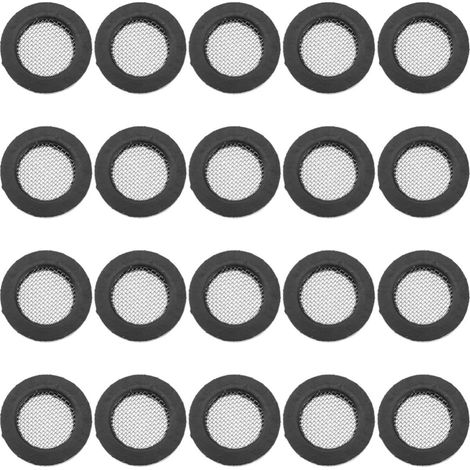 50 Pièces Joint de Filtre en Silicone Noir pour Tuyau D’eau, Lot (1/5)