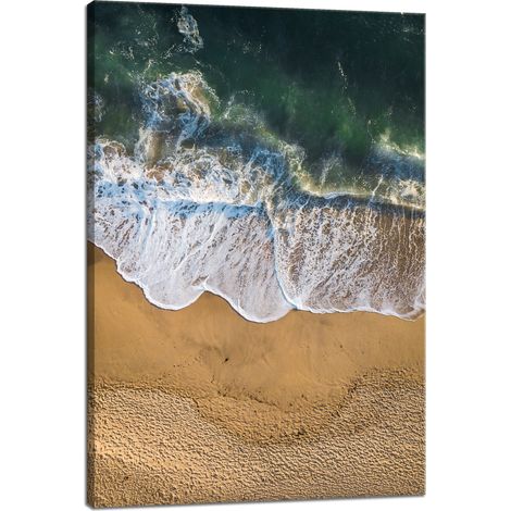 Leinwanddruck Naturwelle am Ufer 40x60 cm