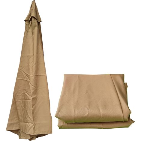 Toile de rechange pour parasol de terrasse à 6 baleines de 3 mètres - Pièces de rechange pour parasol d'extérieur (toile uniquement) (1/3)