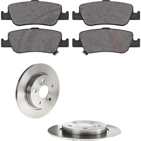 KIT FRENI POSTERIORI compatibile con TOYOTA AURIS (E18) - DISCHI + PASTIGLIE OEM: P 83 080 / 17830 /SOSTITUZIONE DIRETTA/BASSA POLVERE/SILENZIOSO (1/5)