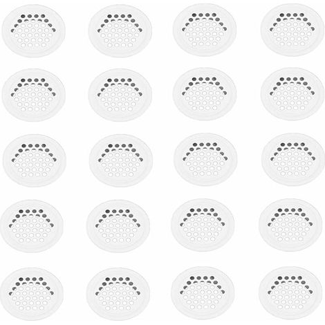 Grille Aerartion 20 Pièces Grille Ventilation 35mm Grille Aeration Grille de Ventilation Grille D'aération Trou Inox Blanc Ronde Grille Ventilation pour Cuisine Armoire Meubles (1/5)