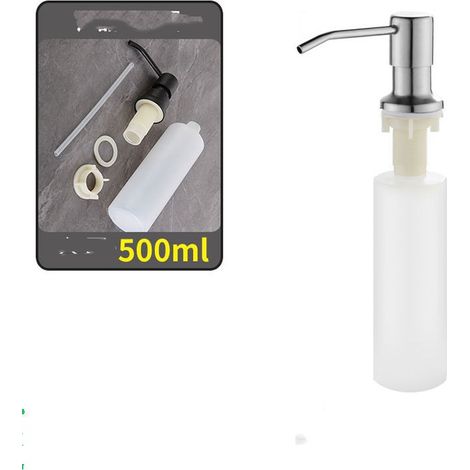 Distributeur de Savon pour Évier de Cuisine 500ML, Diffuseur Pompe Liquide (1/5)