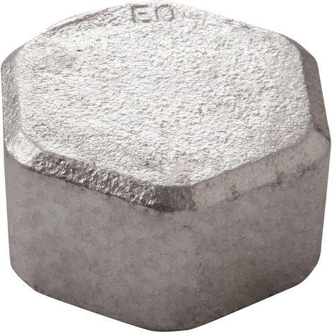 Bouchon en fonte malléable n° 300 galvanisé 1"
