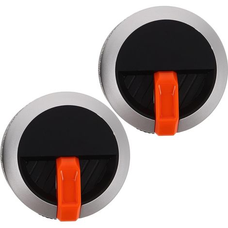 2 pcs Herdknöpfe 58mm Kunststoff Brennerreglerknopf mit D-förmigem Schaft Ersatz for Gasherd (1/5)