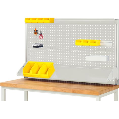 Rau System-Aufbau (Komplettset-02 B1500 mm), zur Montage auf Arbeitsplatte, RAL7035 (1/2)