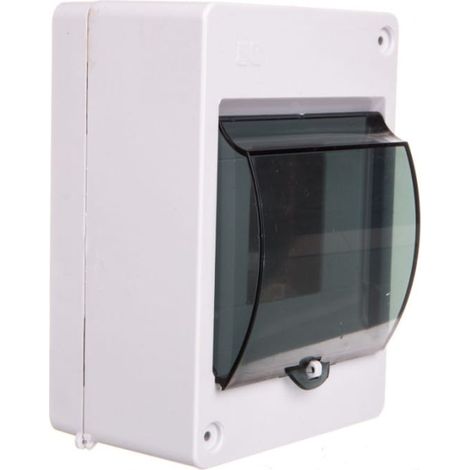 Modularer Verteilerkasten 1x4 Aufputz IP30 mini S-4 mit Rauchschutzabdeckung (N+PE) 2304-11