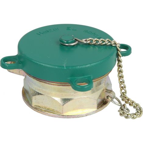 Bouchon de fermeture p. fioul EL, vert, 2 x 2 1/2 FM