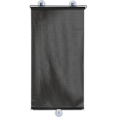 Window Blinds with Suction Cups 40 x 125 cm, Temporary Black Sun Shade Film, No Drilling, UV Protection and Thermal Insulation, Roller Curtain for Doors and Balconies, Fixing (1/5)