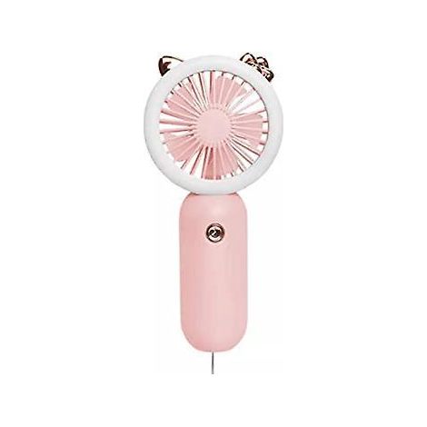 rosemini Ventilateur Portatif Main, 500 Mah Rechargeable Par Usb, Petit Ventilateur Piles Avec 3 Vitesses Pour Voyage/dplacement/maquillage (1/5)