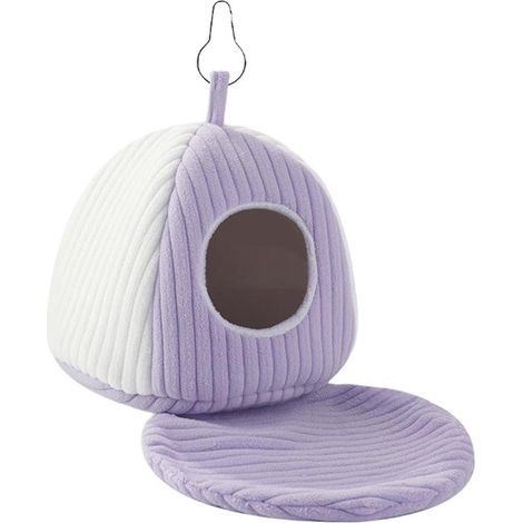 Nichoir d'hiver - Nichoir - Hamac pour oiseaux - Convient aux perruches, inséparables, calopsittes et calopsittes d'intérieur - Violet (1/5)