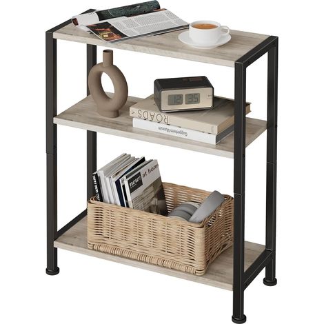 Side Table, Small Side Table Sofa Furniture End Sofa End for Narrow Spaces Slim Bedside Table for Living Room Bedroom Office (1/5)