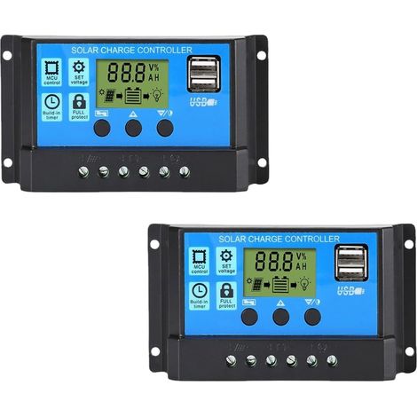 Lot de 2 convertisseurs solaires 30 A (30 A) (1/5)