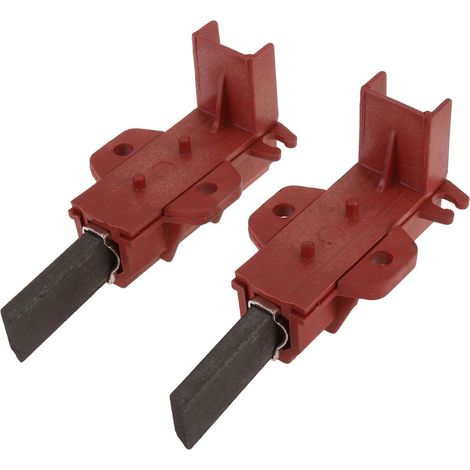 2x Kohlebürsten Motorkohlen Schleifbürsten 6,3mm AMP mit Halter für Welling-Motoren (z.B. Indesit, Hotpoint, Samsung, Whirlpool, Ariston, und viele mehr) (1/3)
