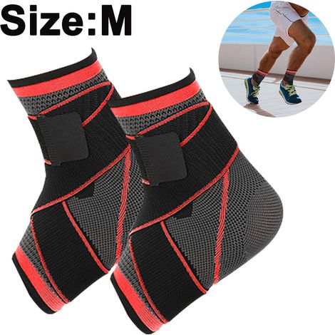 Cheville de sport, support de cheville ajustable pour femmes et hommes, stabilise les ligaments, soulage l'enflure (1/4)
