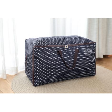 Sac Vêtements 100L Bleu Rangement Épais (1/4)