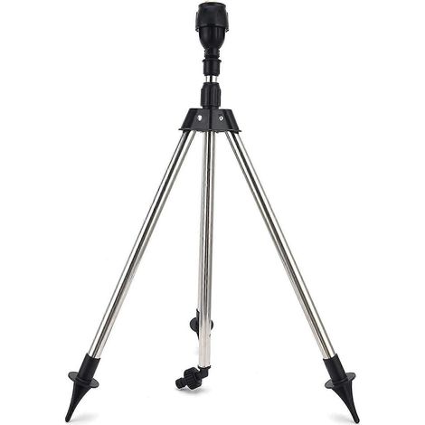 Stainless Steel Tripod Rotarys Sprinkler Automatic Rotating Watering Nozzle for Field Patios (1/5)