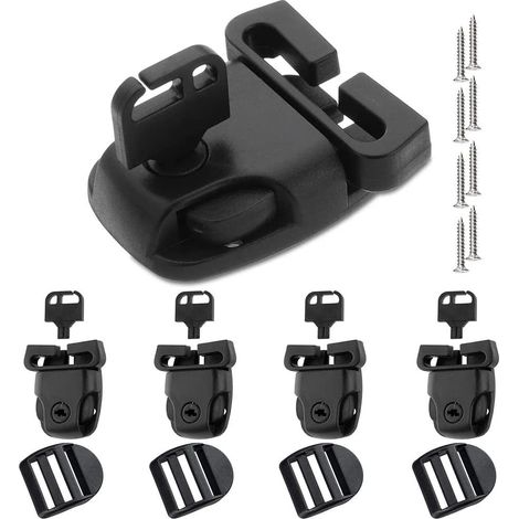 Ensemble de 4 couvercles de spa avec clé pour le remplacement du loquet cassé, accessoires de réparation AZC (1/2)