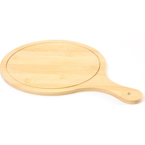 Pelle à pizza en bambou, 23 cm, pour une utilisation au four, la fabrication artisanale de pain et la pâtisserie maison, conçue pour un transport sûr et une manipulation stable.-AquaForge (1/5)