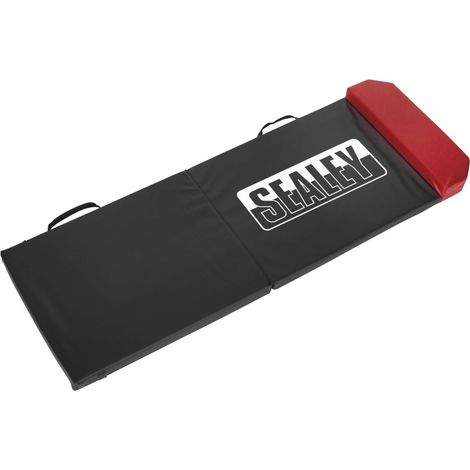 Sealey Folding Mechanic's Mat with Headrest 35mm VS860