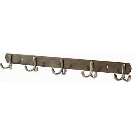 Cleafe - Appendino Appendi Porta Asciugamani A 5 Ganci Doppio Bronzo Bagno Coniglio 52915 - (1/2)