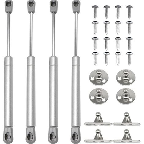 4 pièces Verins à Gaz 40N pour Meubles, Verins Hydraulique Amortisseurs, pour Levage de Porte Armoire Meuble Cuisine Placard (1/5)