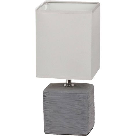 ORLANDO, DECORATIVE GREY TABLE LAMP (1/4)