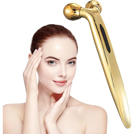 Rouleau de Massage Rotatif à 360°,Appareil de Massage du Visage 3D, Visage Levage Raffermissement de La Peau Massage Rouleaux, pour Lifting du Visage, Modelage, Raffermissement, Anti-rides (1/5)
