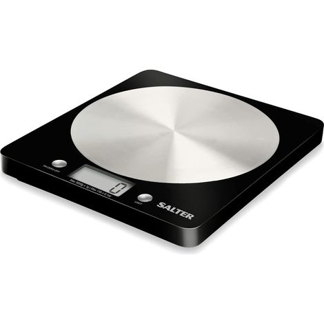 Disc Balance de Cuisine Électronique, Balance Numérique avec Plateforme de Disque en Acier Inoxydable, Fonction Ajouter et Peser, Affichage LCD Facile à Lire, Capacité 5KG(pile non incluse) (1/5)