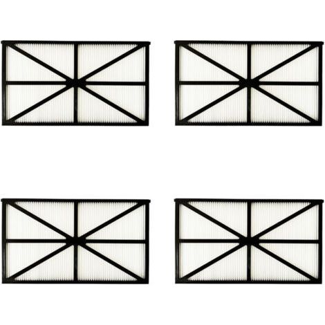 Lot de 4 Panneaux Filtres pour Robot Tiger Shark RCX70101PAK2 Noir (1/3)