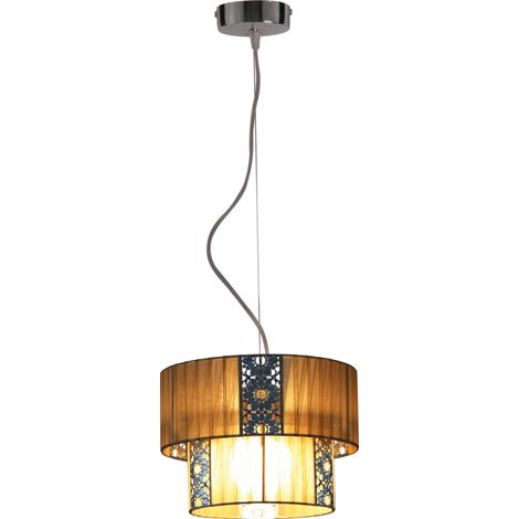 Naeve PORI Suspension cylindrique marron 1 ampoule E27