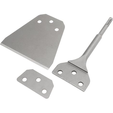 Burin pelle sol large 5 pouces acier ressort débourreur carrelage colle mortier décapage vinyle pour perforateur Bosch Hitachi Hilti (1/5)