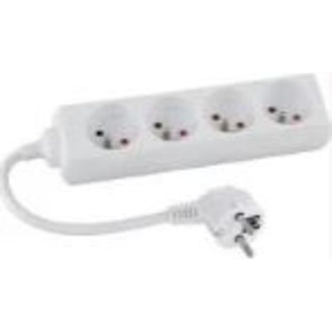 Multiprise filaire 4 prises câble 1,5 mètres