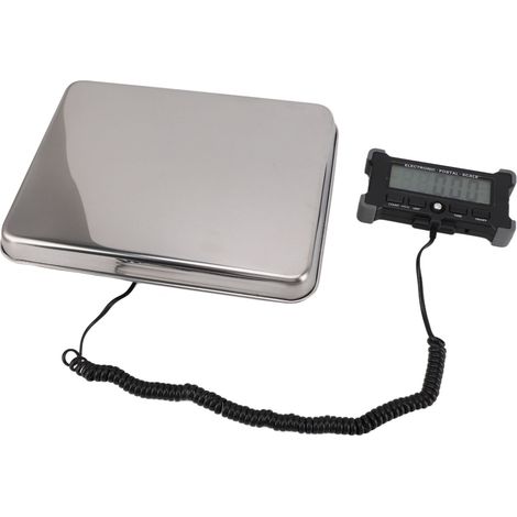 Balance postale numérique acier inoxydable pèse-colis écran LCD HD grand rétroéclairage vert 120 kg/10 g (1/5)