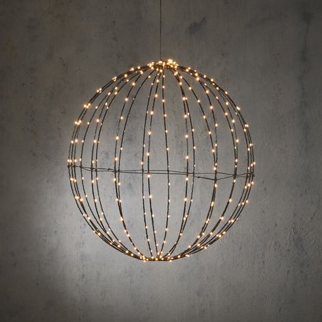 Luca Lightning LED Deko Kugel mit Timer Ø 50 cm warmweiß Beleuchtet