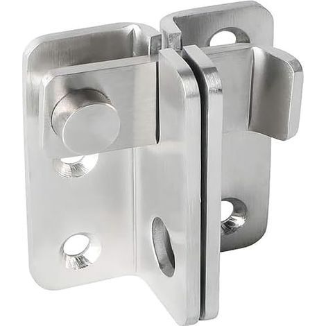 Loquet de porte coulissant Verrou Porte Coulissante Serrure Volet Loquet Porte Verrou Serrure de Porte Coulissante Cadenas Petite Petit Loquet en Acier Inoxydable Argent - Gauche Ouverte S (1/5)