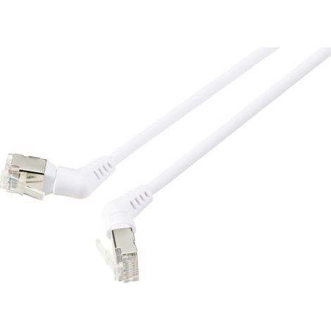 Renkforce RF-6071566 RJ45 Câble réseau, câble patch CAT 6a F/UTP 1.00 m blanc contacts enfichables o (1/4)
