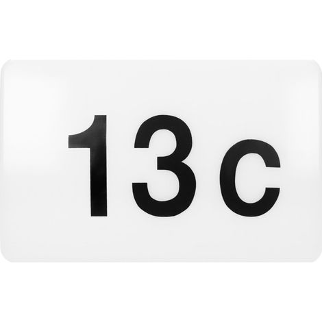 Orno Applique LED Numéro de Maison - 12W - Blanc - Économie d'énergie - Résistant l'eau IP65 (1/5)